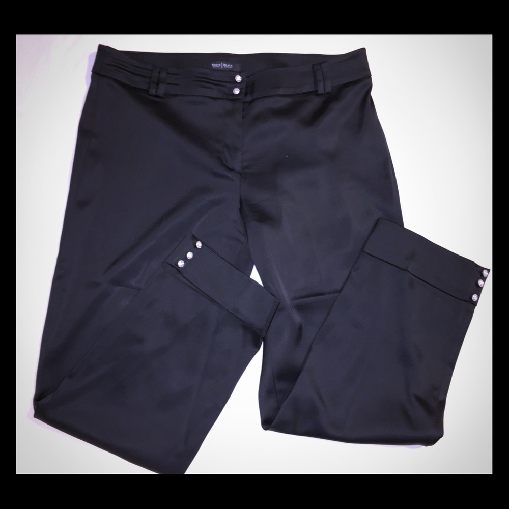 Size 8 White House Black Market satin pants